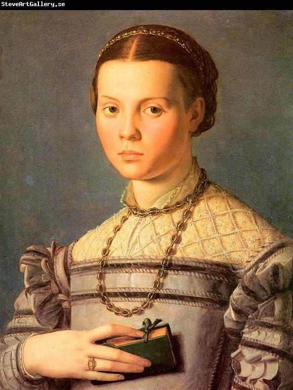 Agnolo Bronzino Portrait of a Young Girl with a Prayer Book